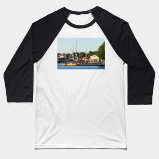 Untertrave in the evening light, Luebeck, Schleswig-Holstein, Germany, Europe Baseball T-Shirt